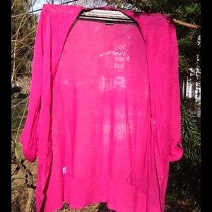 Bright Pink Cadigan