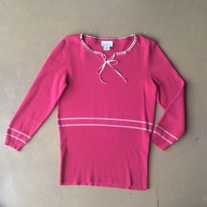 🌺 Adorable Geranium Pink Loft top 🌺