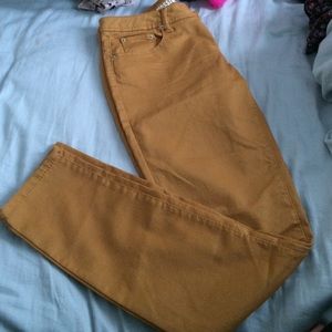 SKINNY MUSTARD YELLOW PANTS