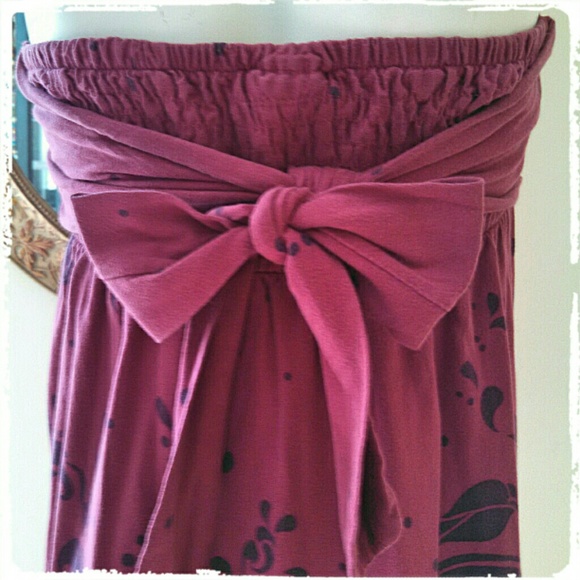 MOSSIMO Small Magenta Boho Mossimo Strapless Dress - Picture 3 of 4