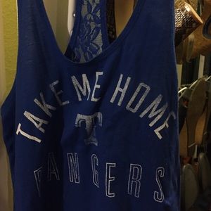 Texas Rangers Pink Tank