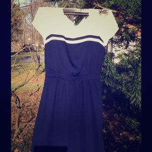 Blue and White Dress