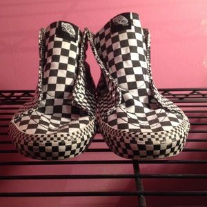 Vans Checkered Black and White Shoes