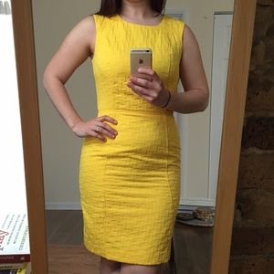 Banana Republic Yellow Shift Dress