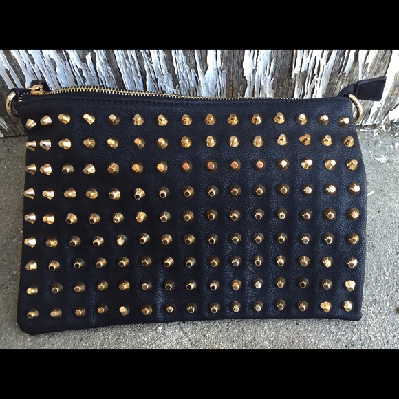 H&M Handbags - {H&M} Studded Clutch & Crossbody