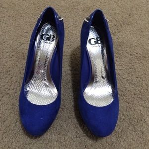 Giani Bini blue wedges