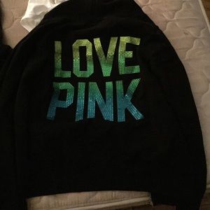Bling hoodie from pink