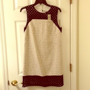 Ann Taylor Tweed and cotton dress