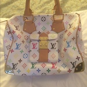 Louis Vuitton Speedy 30 White Monogram