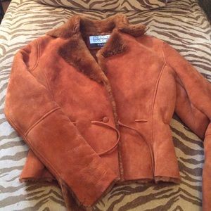 Beautiful retro shearling jacket!