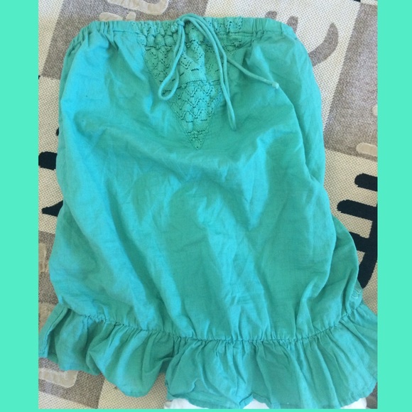 TUBE TOP!!! Sz S. Teal. Rip curl. - Picture 2 of 2