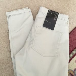 H&M beige stretch jeans
