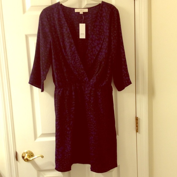 Fun Purple and Black Leopard Dress!