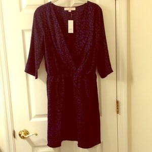 Fun Purple and Black Leopard Dress!