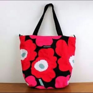 Marimekko Unikko Print Floral Canvas Tote Bag
