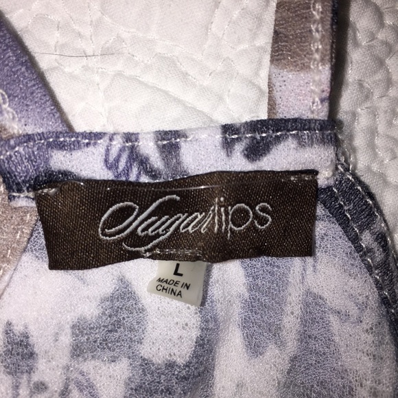 ✨HP✨NWOT Anthro 'Sugar Lips' Floral blouson tank - Picture 4 of 4