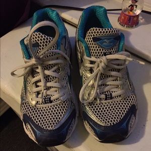 Mizuno running sneakers.