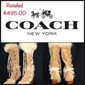 Coach Lucy Fur Boots --> SEE MORE PICS! See tags!