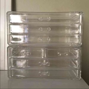 Acrylic make up organizers