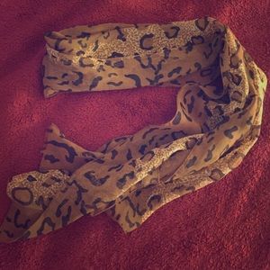 Cheetah print scarf