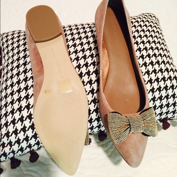 Banana Republic Shoes - Never worn Banana Republic taupe bow flats
