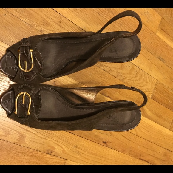 Suede brown shoes