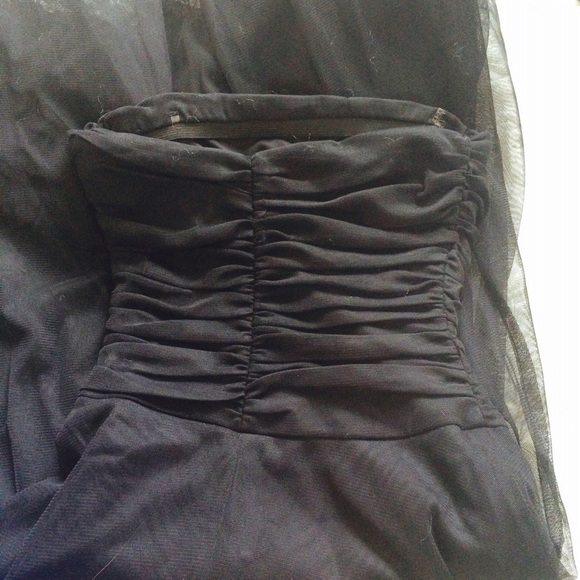 B. Darlin | Black Tulle Strapless Dress - Picture 6 of 9