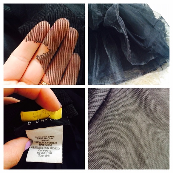 B. Darlin | Black Tulle Strapless Dress - Picture 7 of 9