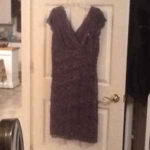 Purple lace dress