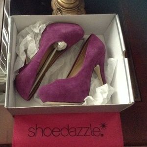 🎉REDUCED🎉PURPLE Suede Platform Pump