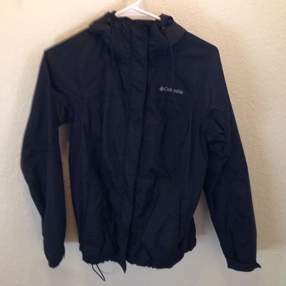 Black Columbia rain coat