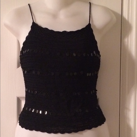 The Limited Black crochet top - Picture 3 of 4