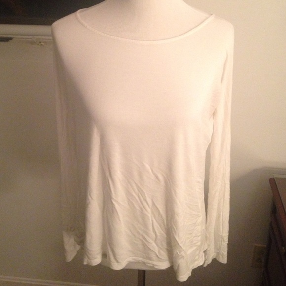 Vince white long sleeved tee