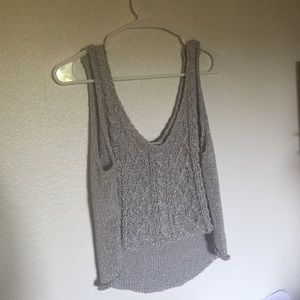 BCBG cropped knit tank