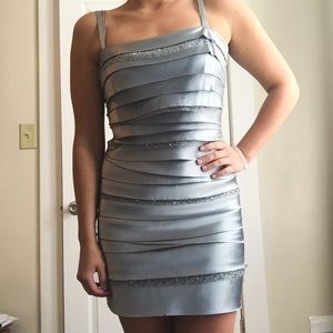BCBG Silver Dress - make any offer!