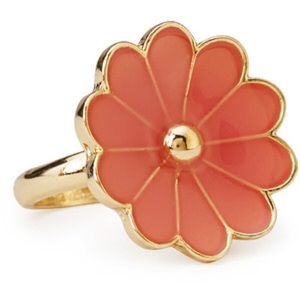 Glow in the Dark Pink Daisy Ring