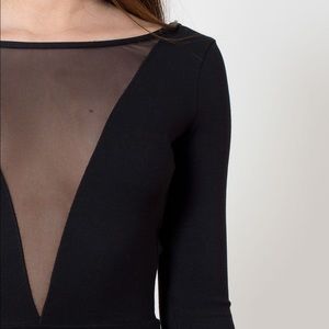 American Apparel Ponte Gloria-V Skater Dress