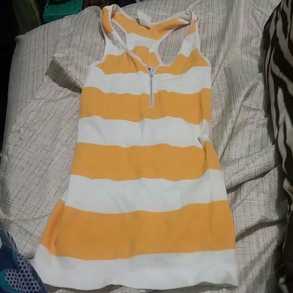 Yellow & white tank