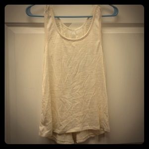 💟white tank top with back detail💟