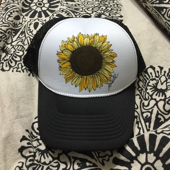 Sunflower snap back hat