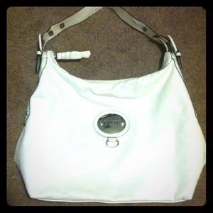 Large White Guess Purse NWOT