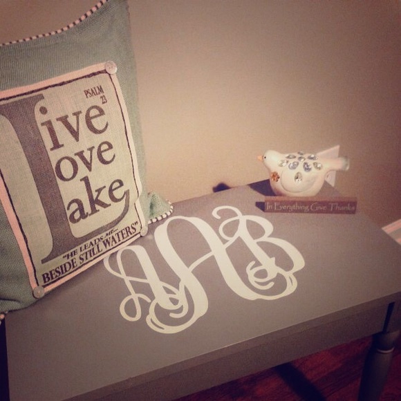 Monogram Vinyl Decal Stickers