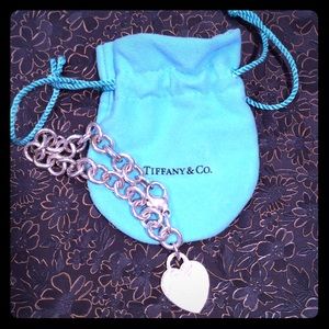 Authentic Tiffany & Co Heart Tag Charm Bracelet
