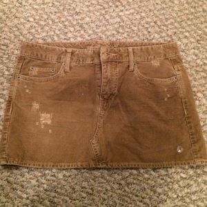 Corduroy Mini Skirt