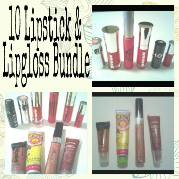 10 New Luxury Lipstick & Lipgloss Bundle