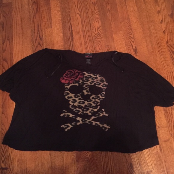 torrid Tops - Torrid Leopard Skull Crop Top Tee 3