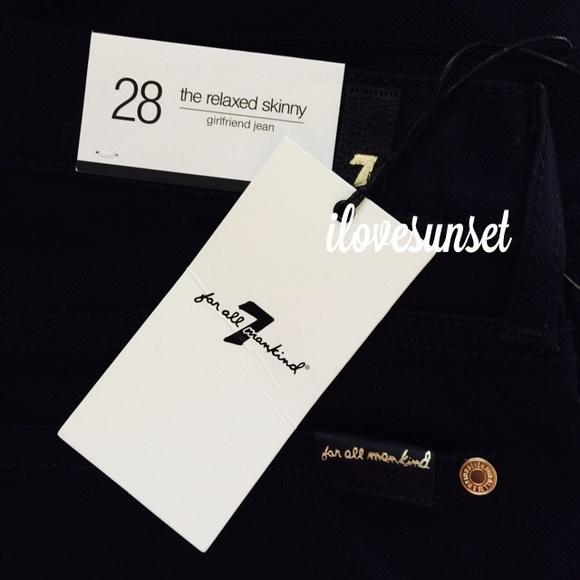 {7FAM} Black Relaxed Skinny Jeans - Picture 4 of 4