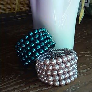 Bundle pearl bracelets