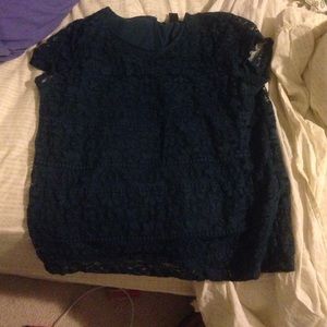 Lace short sleeve shirt!