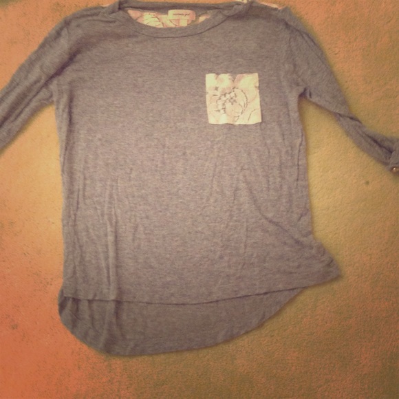 Gray lace shirt